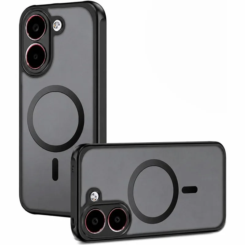Θήκη Xiaomi Poco X8 Pro Techsuit PureFrost Σκληρή Ημιδιάφανη με MagSafe - Frosted Black (5949419366404)