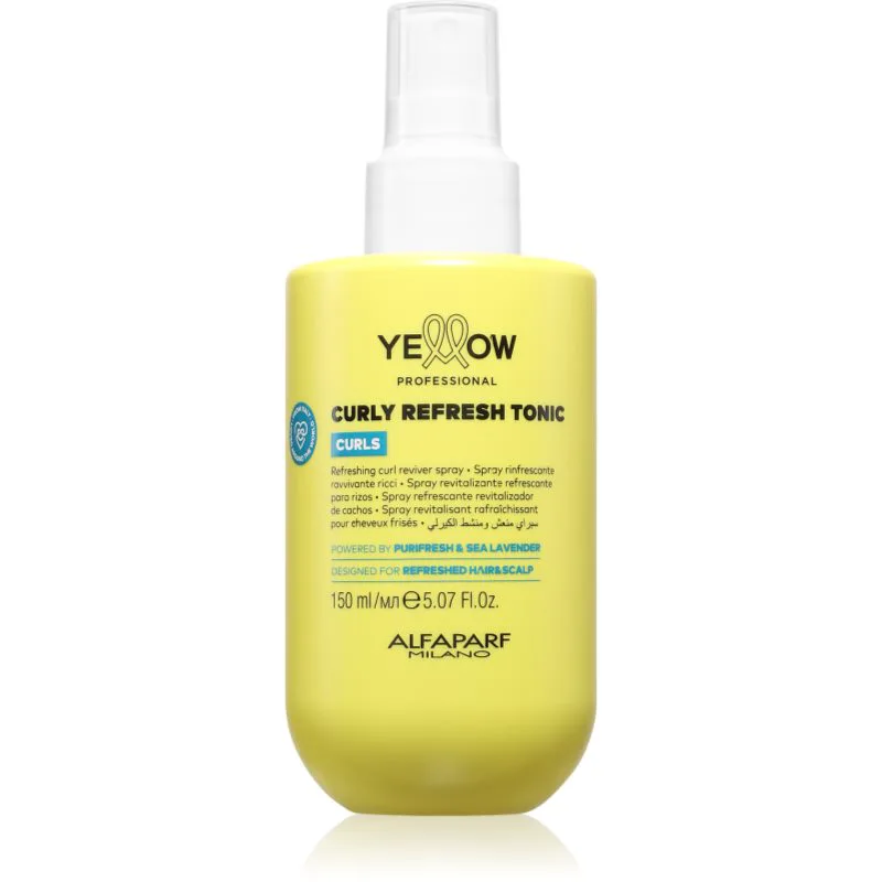 Yellow Professional Curls Curly Refresh Tonic σπρέι σε σγουρά μαλλιά 150 ml