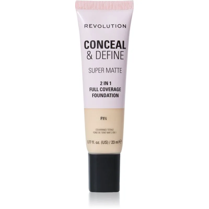 Revolution Conceal & Define ματ μεικ απ απόχρωση F1N 23 ml