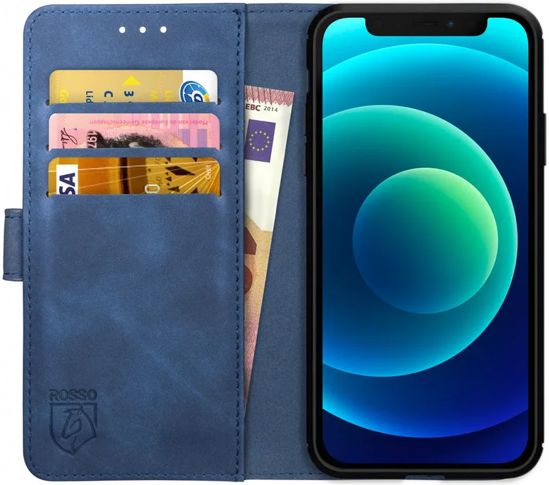 Κόκκινο Element PU Θήκη Πορτοφόλι Apple iPhone 12 mini - Blue (8719246252358)