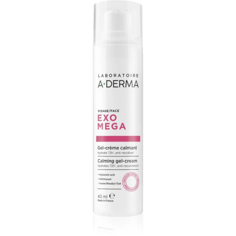 A-Derma Exomega Calming Gel-Cream ενυδατική και καταπραϋντική κρέμα τζελ 40 ml