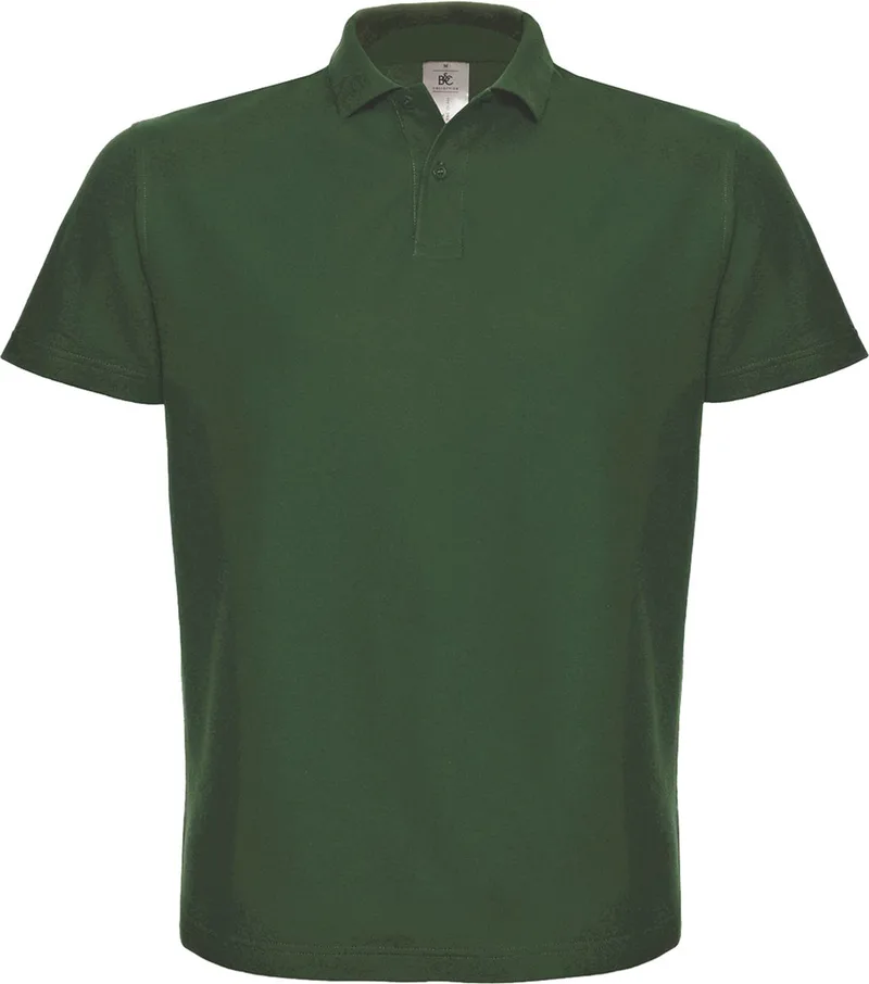 Ανδρικό Pique Polo PUI10 B & C Bottle Green