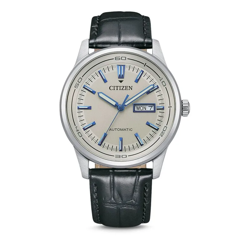CITIZEN Automatic Black Leather Strap NH8400-10A