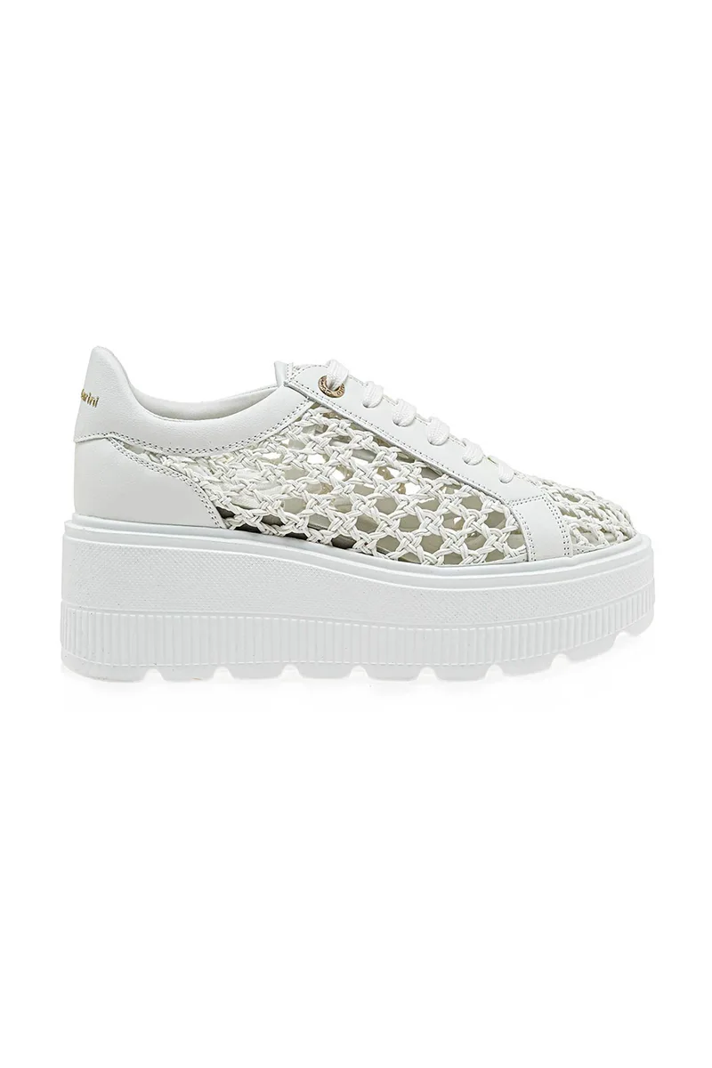 Renato Garini γυναικεία sneakers με διάτρητο σχέδιο - W119R611326M Λευκό