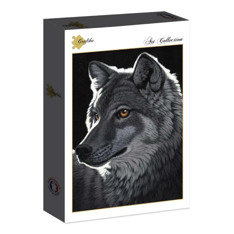 Grafika-F-30020-Schim Schimmel - Night Wolf-Puzzle 1000 pieces