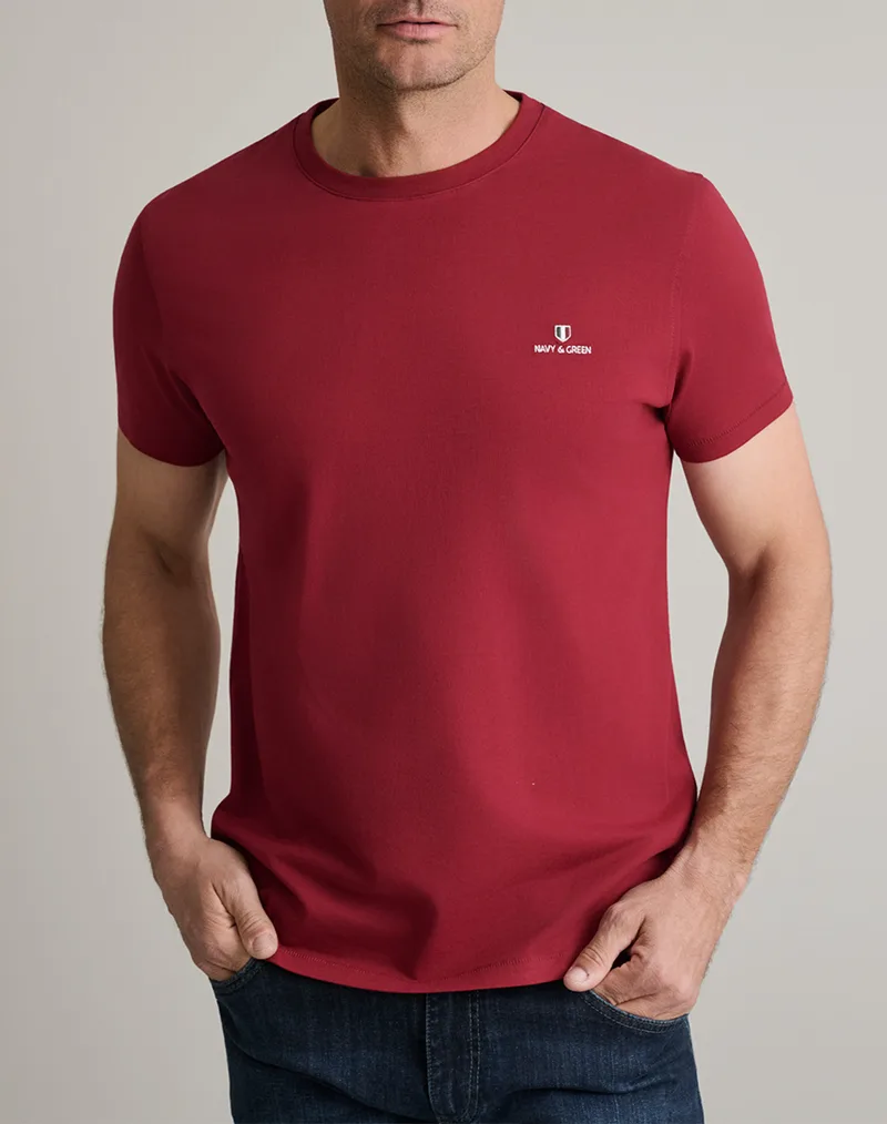 NAVY&GREEN ΜΠΛΟΥΖΑ ΛΑΙΜΟΚΟΨΗ 24MO.001/P.3-MERLOT Bordeux