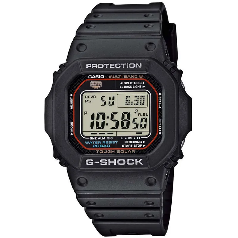 CASIO G-SHOCK Solar Radio Controlled Black Rubber Strap GW-M5610-1ER