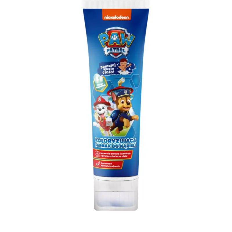 Nickelodeon Paw Patrol Coloring Bath Paint αφρόλουτρο μπάνιου για παιδιά Blue Bubble Gum 150 ml