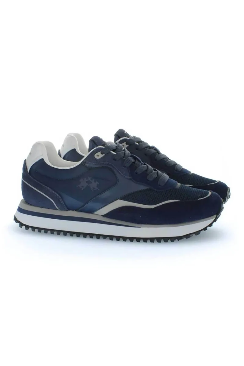 La Martina ανδρικά sneakers με λογότυπο - LFM261060-A60A6 Μπλε Σκούρο