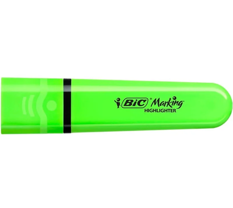 Μαρκαδόρος υπογράμμισης Bic Highlighter Flat - Πράσινο