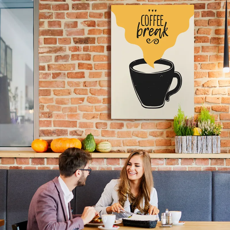 Πινακας σε καμβά COFFEE BREAK