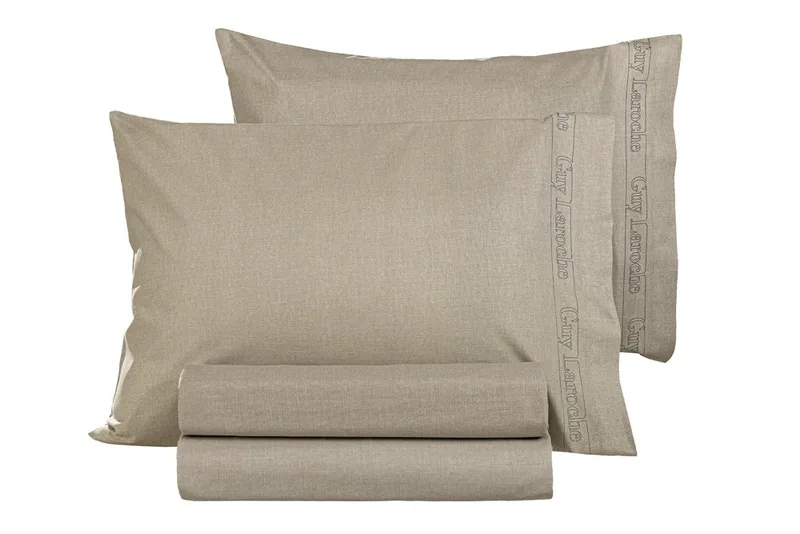 Σετ Μαξιλαροθήκες 2 Τεμαχίων Guy Laroche Color Plus Taupe 50x70