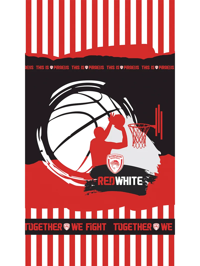 Πετσέτα Θαλάσσης Beach Collection 90x160 NM OLYMPIACOS/2 - Palamaiki