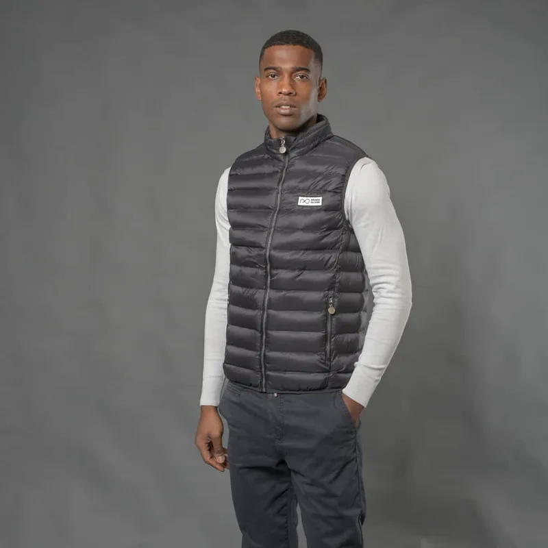 Lightweight Αμάνικο Μπουφάν Μαύρο All Season (Modern Fit)