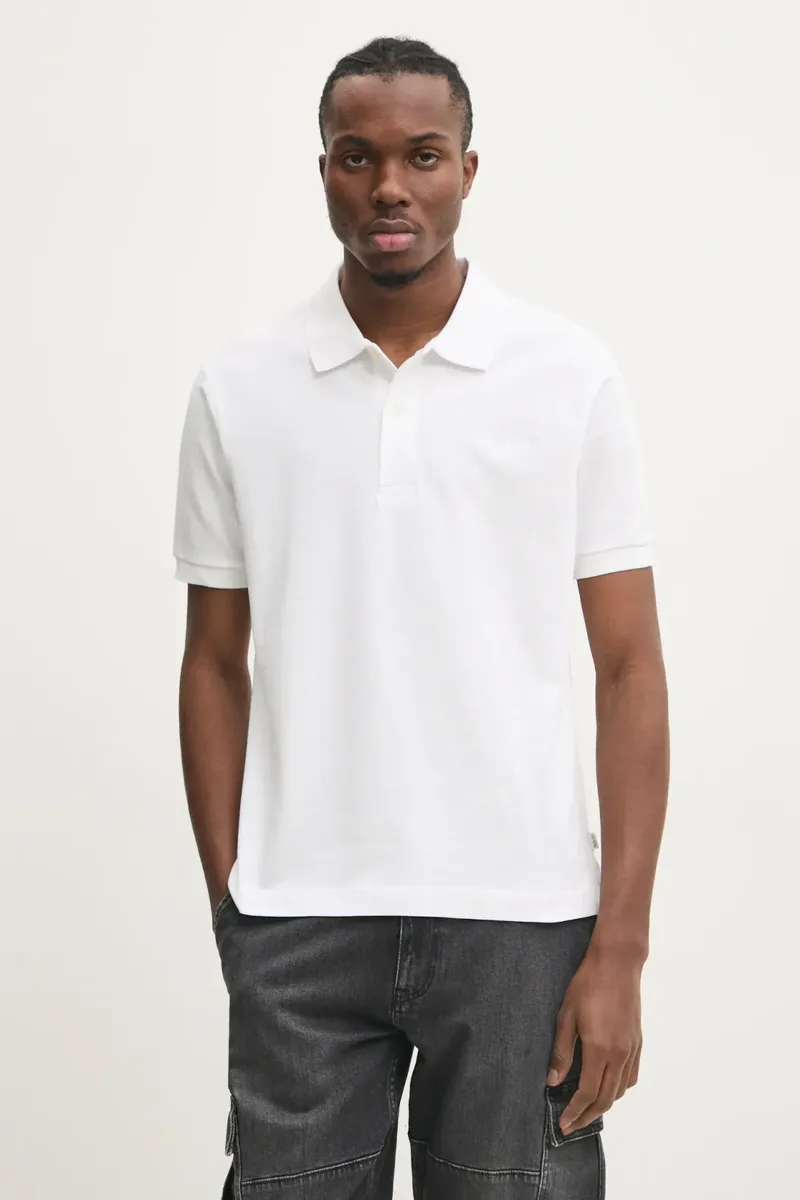 Guess Ανδρική Μπλούζα Polo M4BP29KCJV1-G011 Λευκό