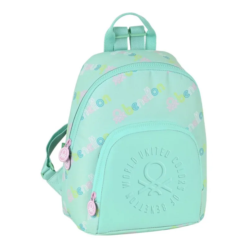 Σχολική Τσάντα Casual Benetton World Μέντα (25 x 30 x 13 cm)