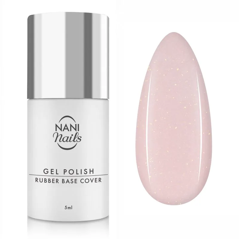 NaniNails NANI Rubber Base Βάση για τα νύχια σε μορφή τζελ απόχρωση Glem Muse 5 ml