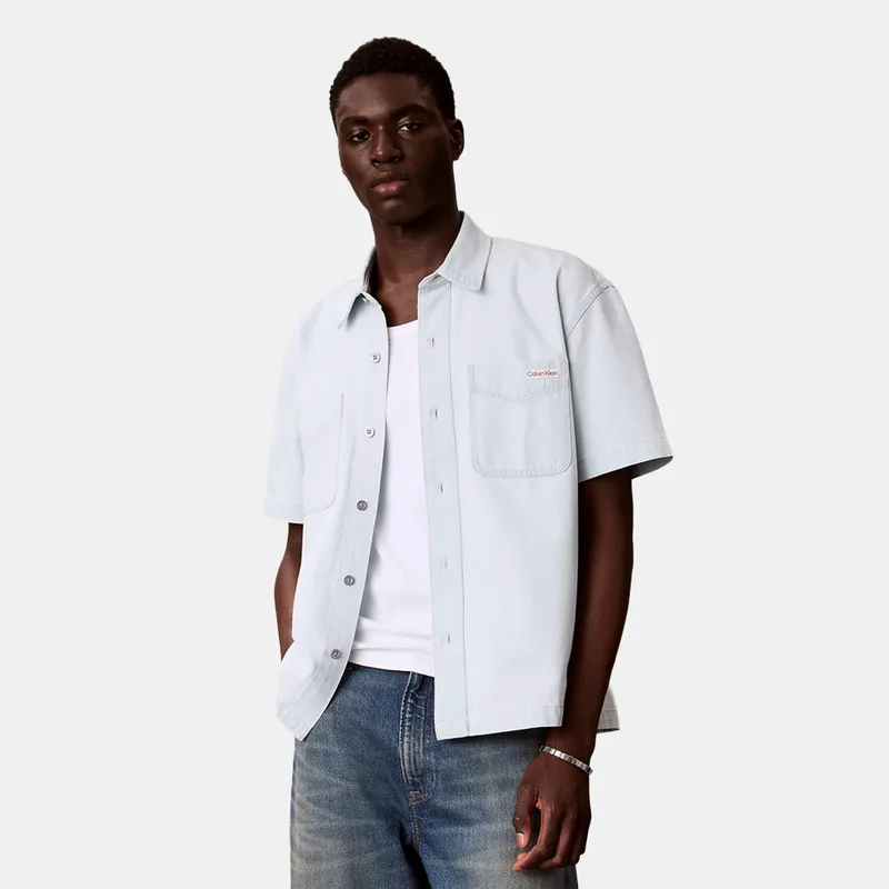 Calvin Klein Bleachout 205 Ανδρικό Κοντομάνικο Πουκάμισο (9000271183_93516)