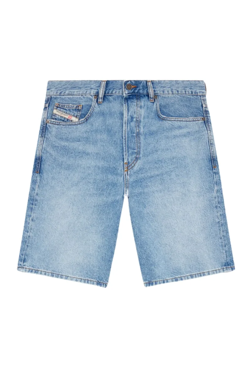DIESEL Ανδρική Τζιν Βερμούδα REGULAR SHORT - ΜΠΛΕ -S25A064300DQAF-DENIM