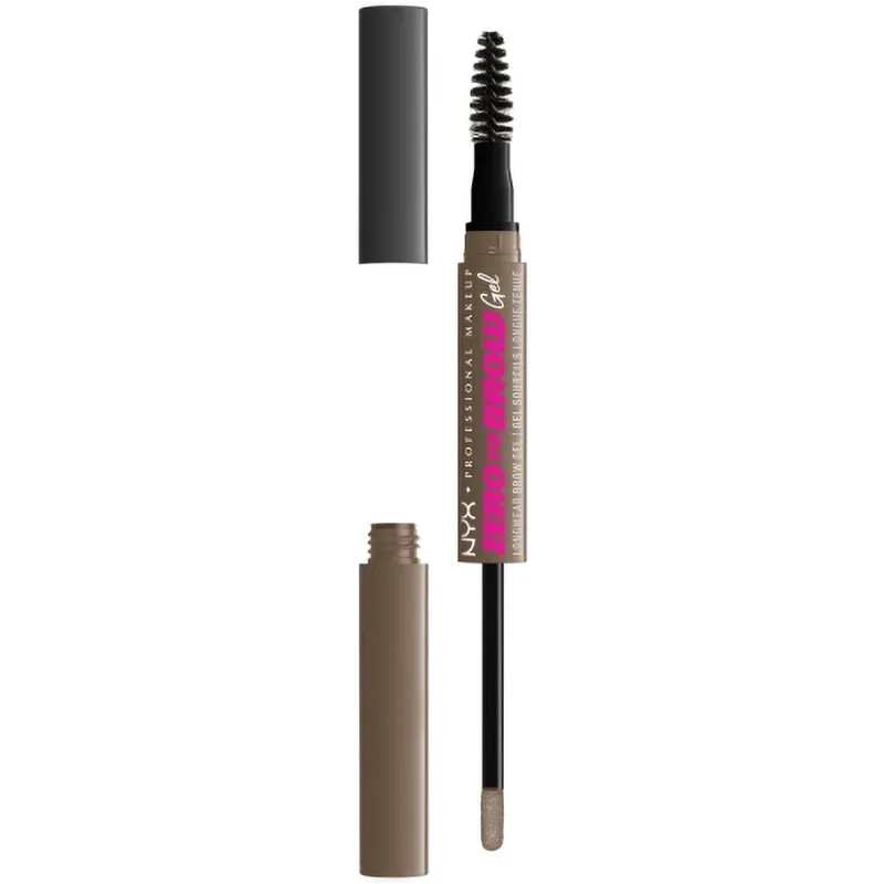 Nyx Professional Makeup Zero to Brow Longwear Gel Διπλό Απλικατέρ Φρυδιών 2ml 1 Τεμάχιο - Ash Blonde