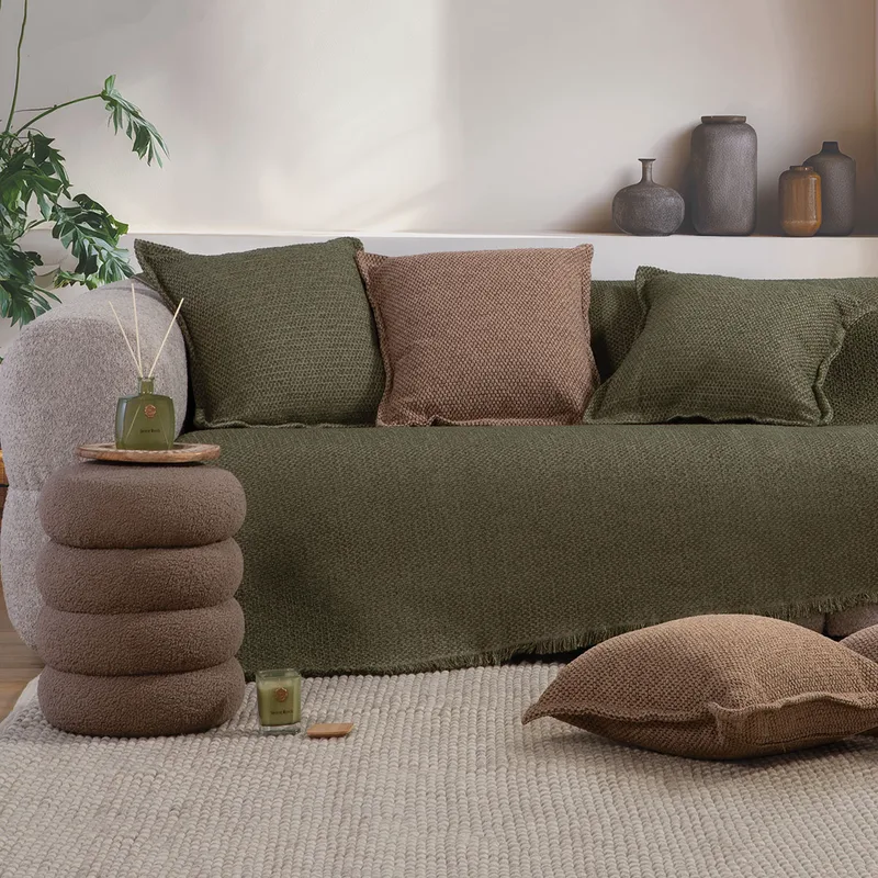 Ριχτάρι Καναπέ Διθέσιου (170x250) Nef-Nef Homeware Brooklyn 25 Green