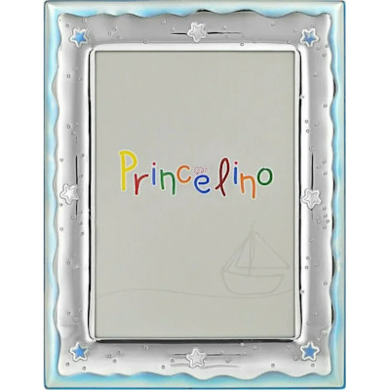 Κορνίζα Ασημένια 925 για Αγόρι με Αστέρια 13*18 Prince MA/143B-C