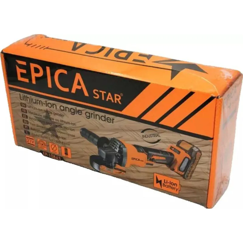 Epica Star Τροχός Επαναφορτιζόμενος 21V Τροχός 115mm Μπαταρίας Solo