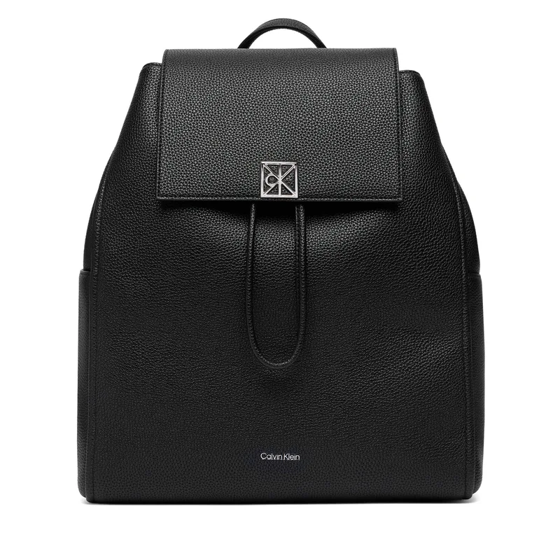 Σακίδιο Calvin Klein Emblem Hw Pebble Backpack LV04F3553G Μαύρο