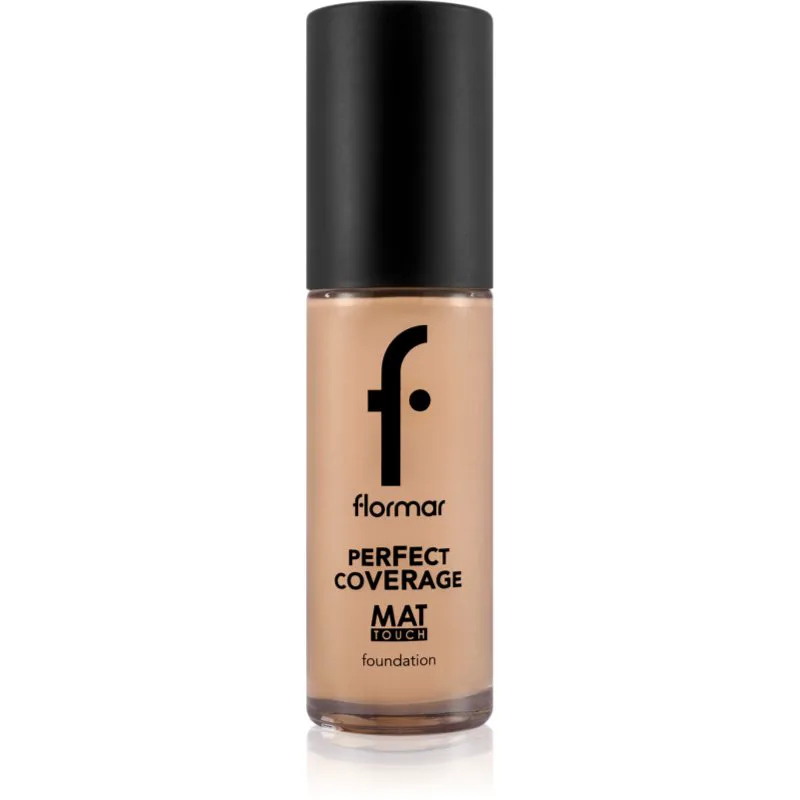 flormar Perfect Coverage Mat Touch Foundation ματ μεικ απ για μικτό έως λιπαρό δέρμα απόχρωση 301 Soft Μπεζ 30 ml