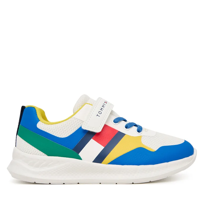 Αθλητικά Tommy Hilfiger Flag Low Cut Lace-Up/Velcro T1X9-34369-1843 S Έγχρωμο