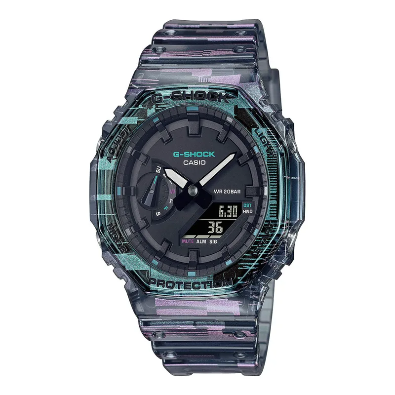 CASIO G-Shock Limited Edition Multicolor Rubber Strap GA-2100NN-1AER