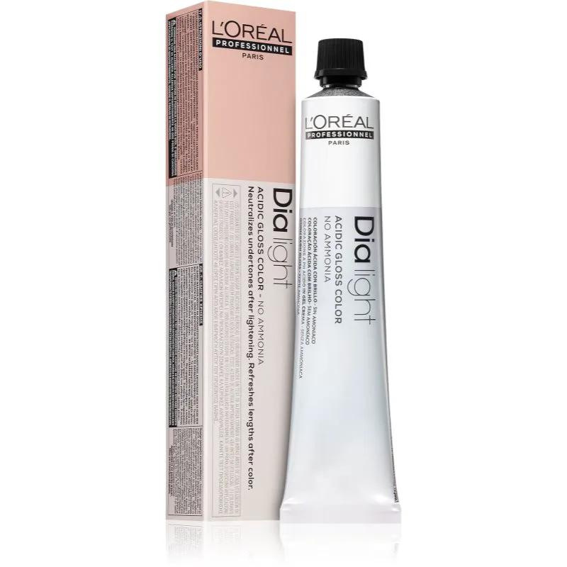 L’Oréal Professionnel Dia Light μόνιμη βαφή μαλλιών χωρίς αμμωνία απόχρωση 7.4 Biondo Ramato 50 μλ