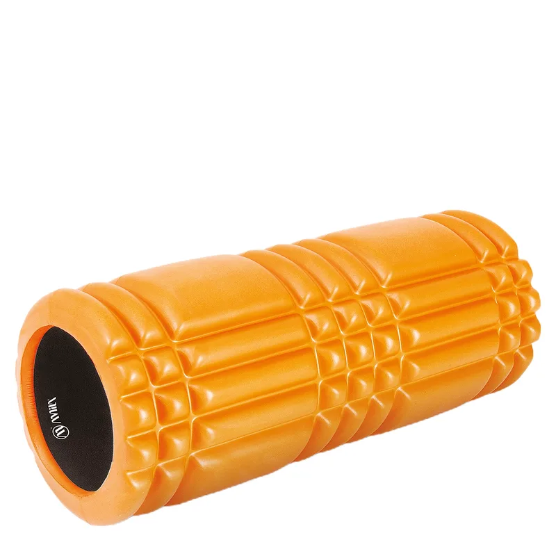 Amila Foam Roller Plexus Φ14x33cm Πορτοκαλί/Μαύρο