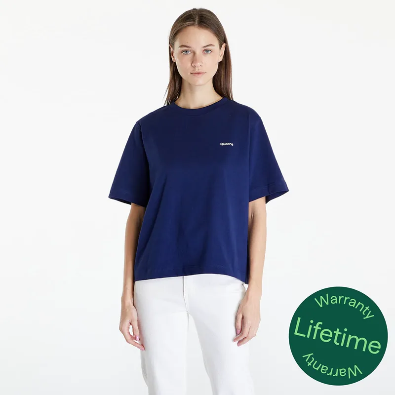 T-shirt Queens Women's Essential T-Shirt With Contrast Print Navy L
