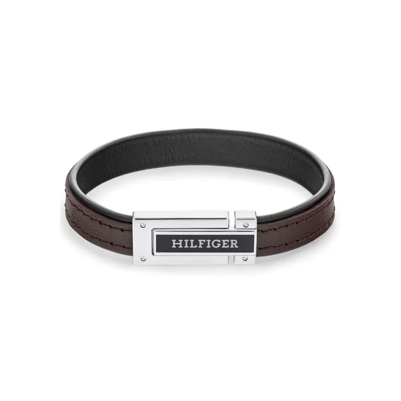 TOMMY HILFIGER Βραχιόλι Από Δέρμα Και Ανοξείδωτο Ατσάλι 2790559