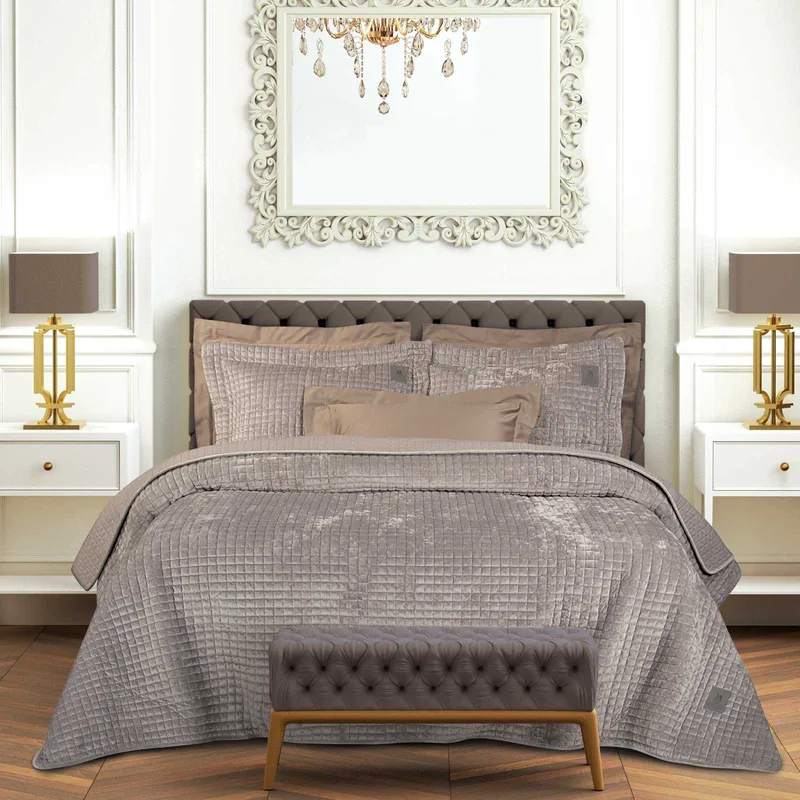 Κουβερλί King Size Greenwich Polo Club 4432 Taupe 240x250