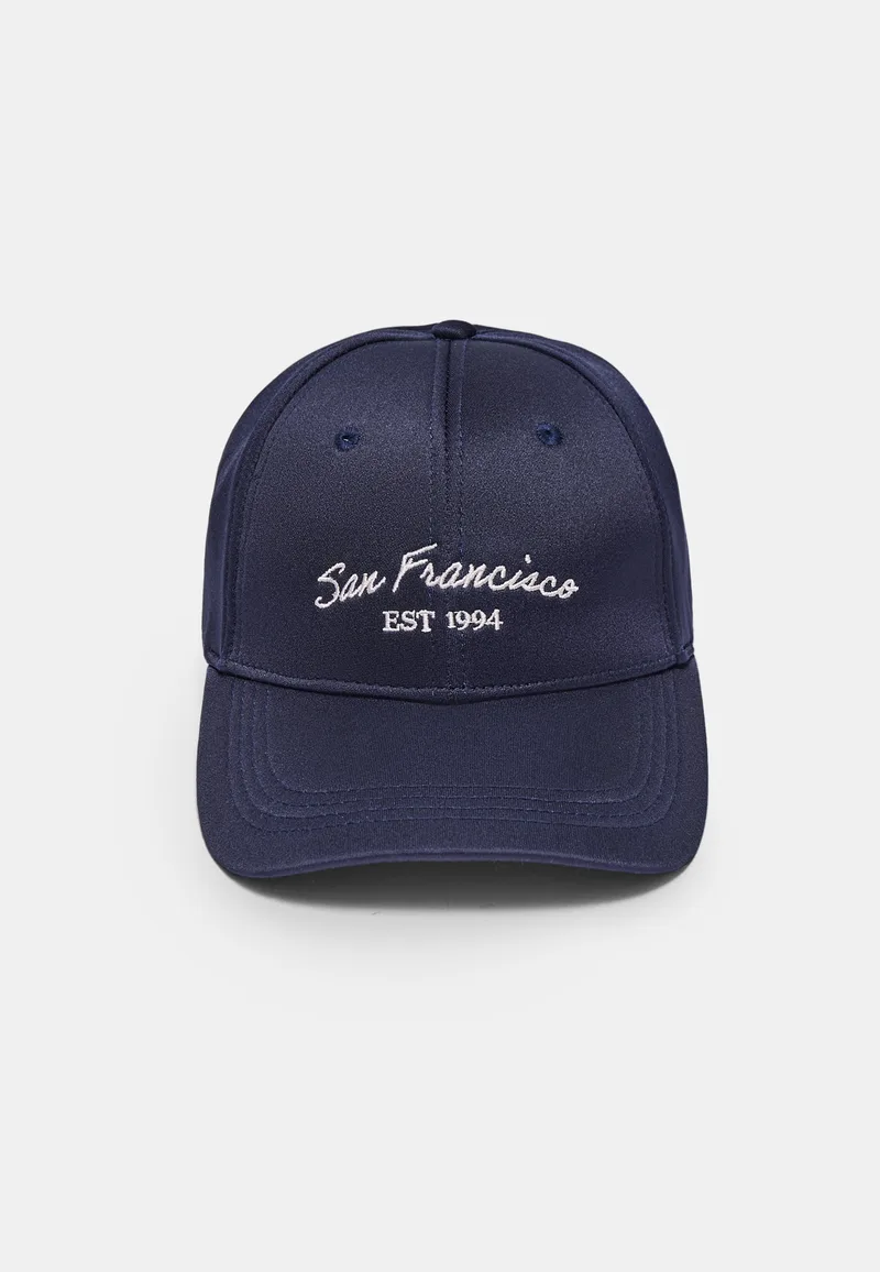 Stradivarius Καπέλο Τζόκεϊ Σαν Φρανσίσκο Navy Blue Os