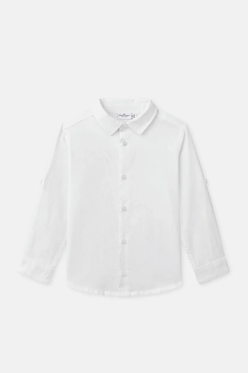 DPAM παιδικό πουκάμισο για αγόρια "Timeless White" - 374554 Λευκό
