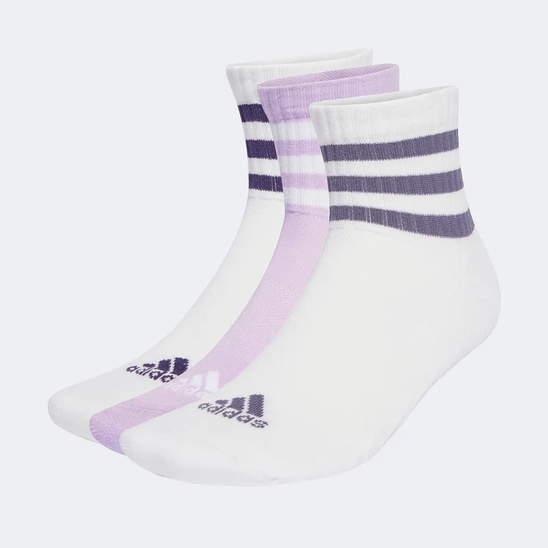 ADIDAS 3-STRIPES CUSHIONED SPORTSWEAR MID-CUT SOCKS ΠΟΛΥΧΡΩΜΟ
