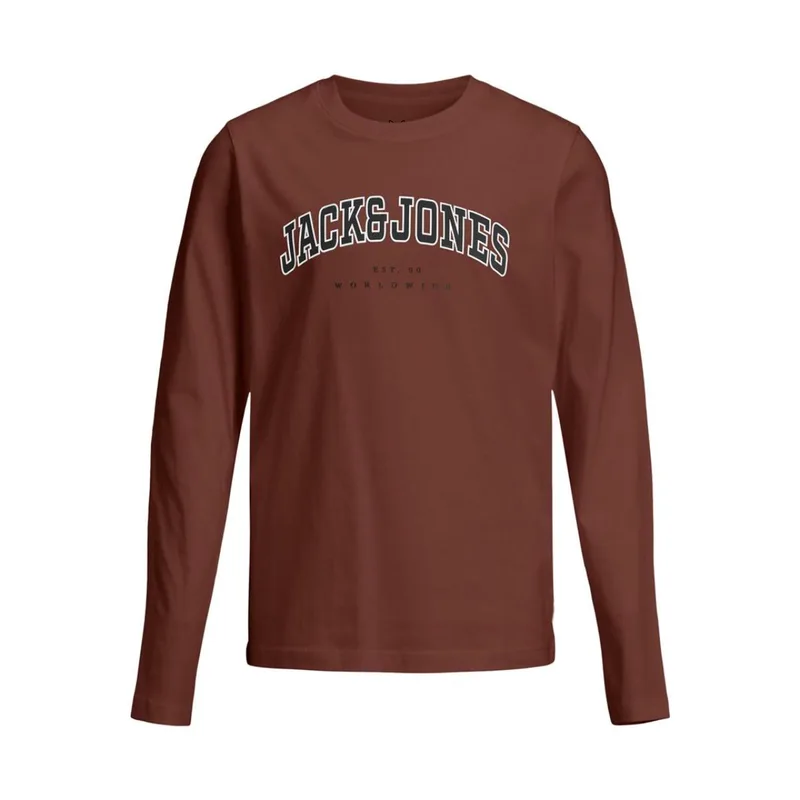 Μπλούζα μακό αγόρι JACK & JONES-12258928-Burnt Henna