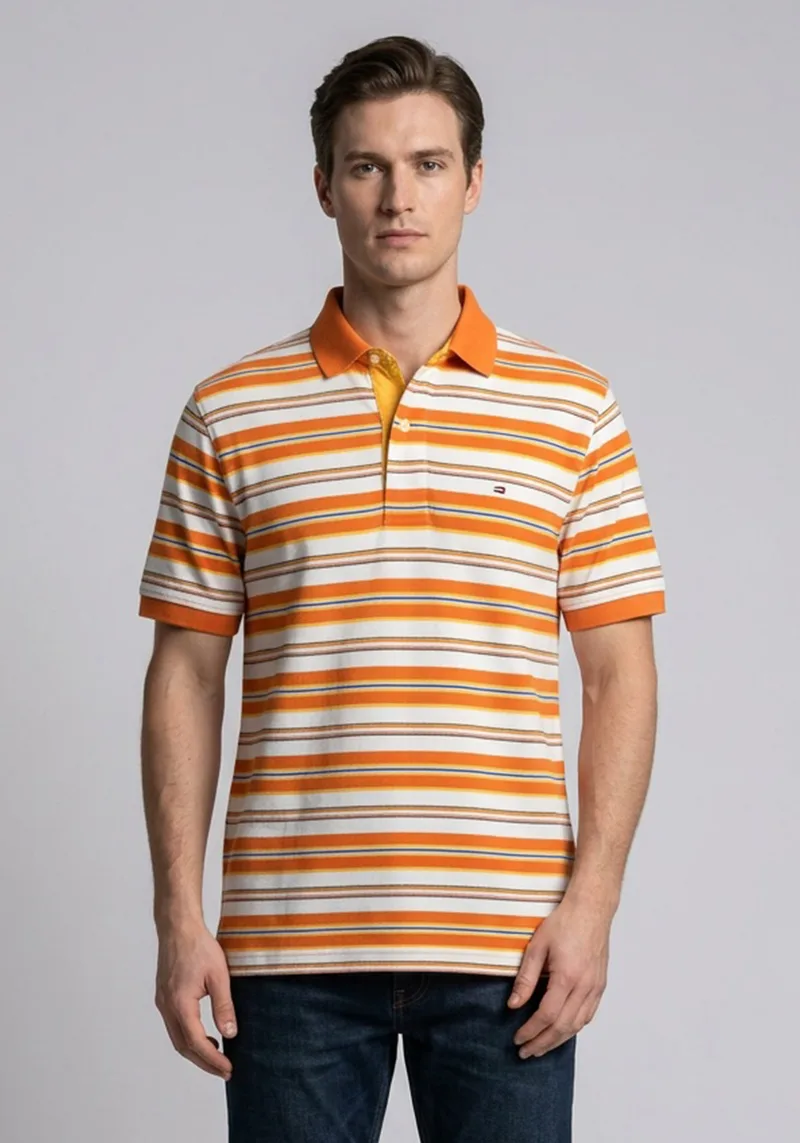 Tommy Hilfiger Μπλούζα Stripe - 0883517563 0822322 845 Πορτοκαλί Stripe