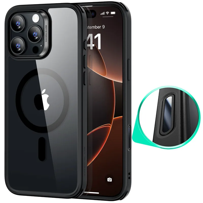 Θήκη ESR Classic Hybrid (Camera Control Button) MagSafe Clear Black iPhone 16 Pro Max