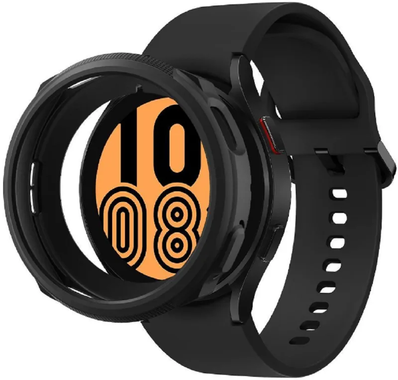 Spigen Liquid Air Θήκη Σιλικόνης - Samsung Galaxy Watch 4 44mm - Matte Black (ACS03138)