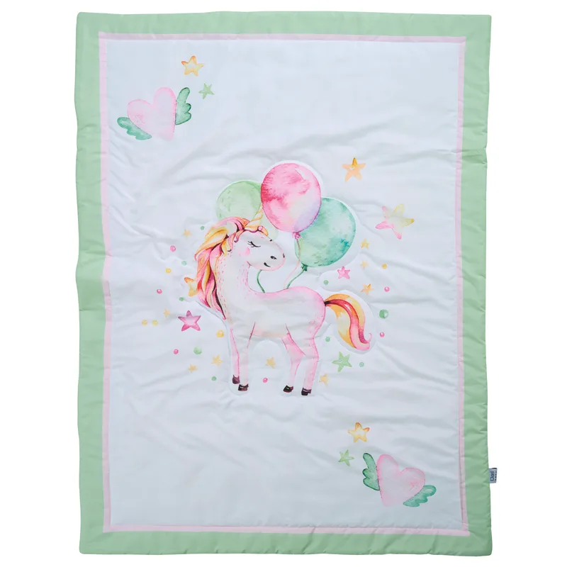 Πάπλωμα Microfiber Κούνιας 110x150εκ. Fun 4919 Μέντα-Λευκό-Ροζ Das Baby (Ύφασμα: Microfiber, Χρώμα: Λευκό, Μέγεθος: Κούνιας) - Das Baby - 621011104919