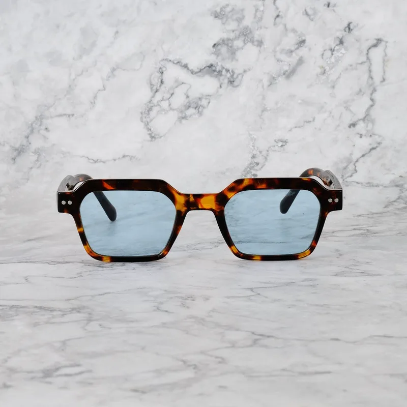 ELLIOT Tinted Sunglasses | Tortoise | Blue Shades | Explicit Poets Sunglasses