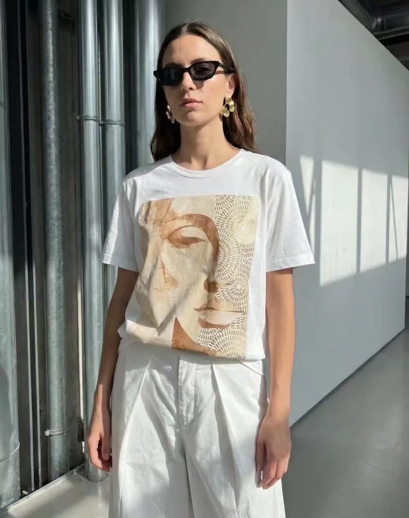 Λευκό T-Shirt Με Print – Καλοκαιρινό & Φρέσκο Style | Dress Up Άσπρο