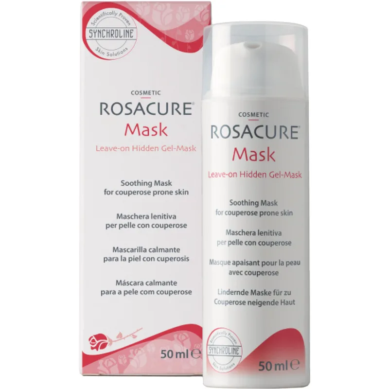 Synchroline Rosacure Soothing Mask Καταπραϋντική Κρέμα Προσώπου που δε Χρειάζεται να Αφαιρεθεί με Αντλία 50ml