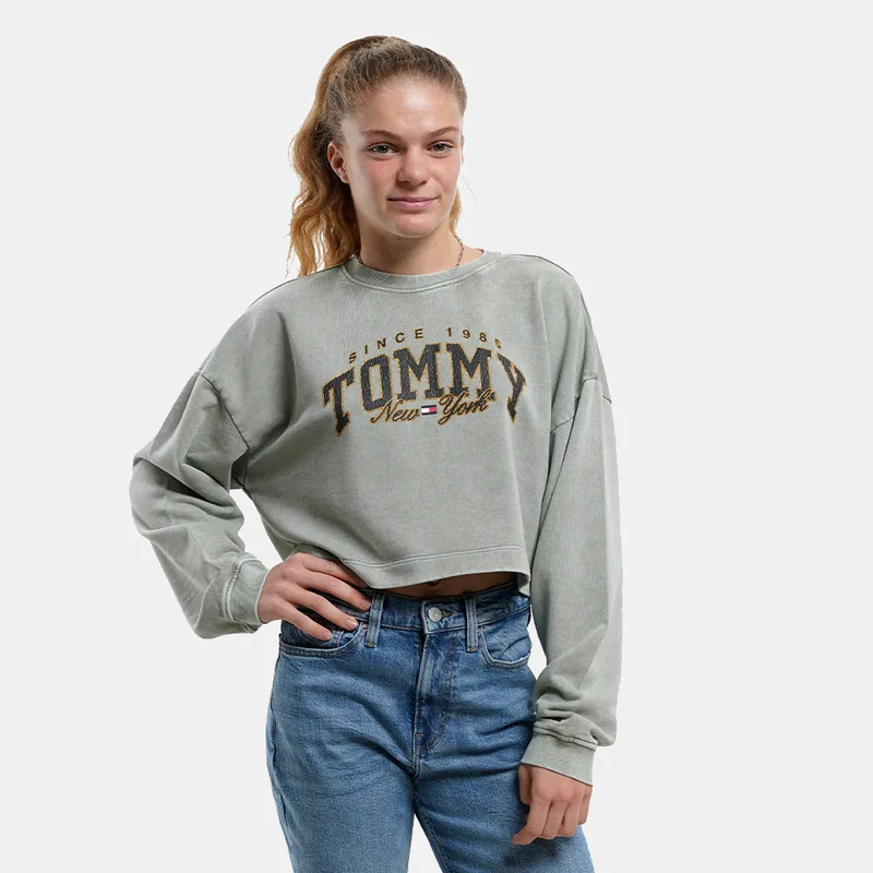 Tommy Jeans Γυναικεία Cropped Μπλούζα με Μακρύ Μανίκι (9000160998_59004)