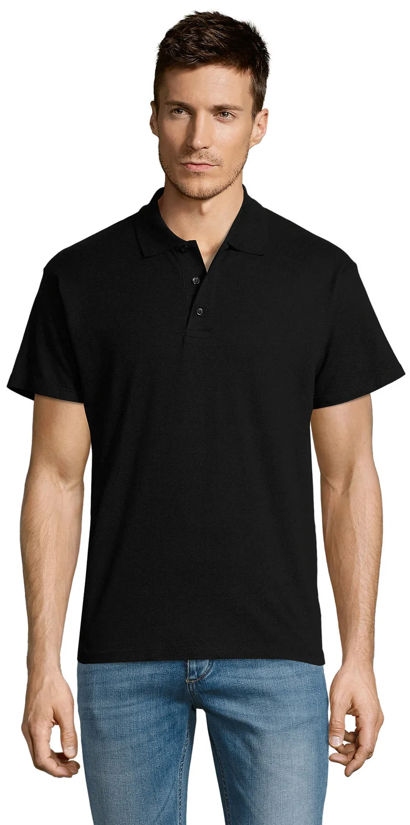 Ανδρικό πόλο πικέ Summer II SOLS 11342 Black
