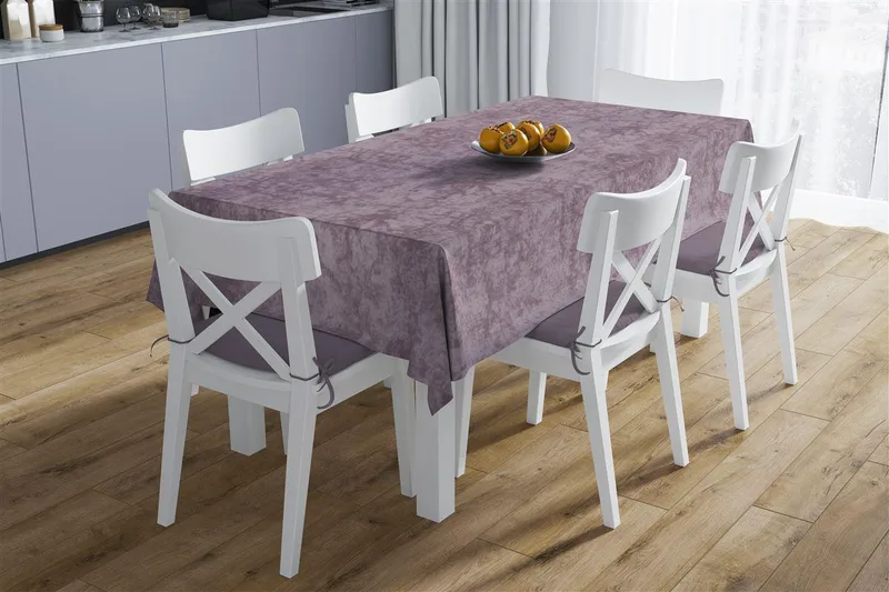 Τραπεζομάντηλο Αλέκιαστο 140X180 Panama Shadow Dark Μωβ 70/30 Cott/Pol